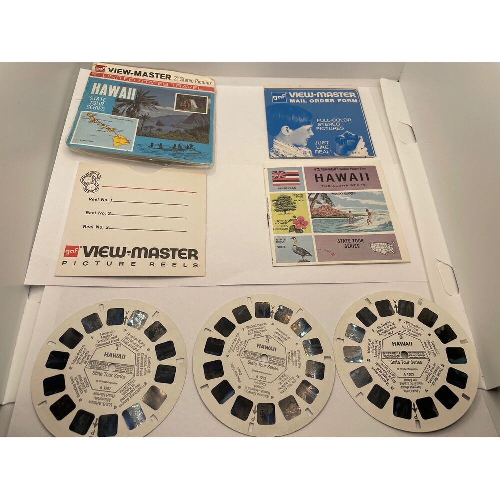 Vintage view-master Hawaii State Tour Series 3 Slides